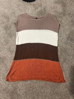 Cap Sleeve Knit Sweater Top